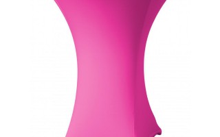 Stretch hoezen huren voor partytafels: roze hoezen beschikbaar