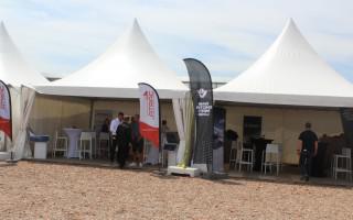 Onze partytafels in volle actie op Construction Demo Days Aalbeke